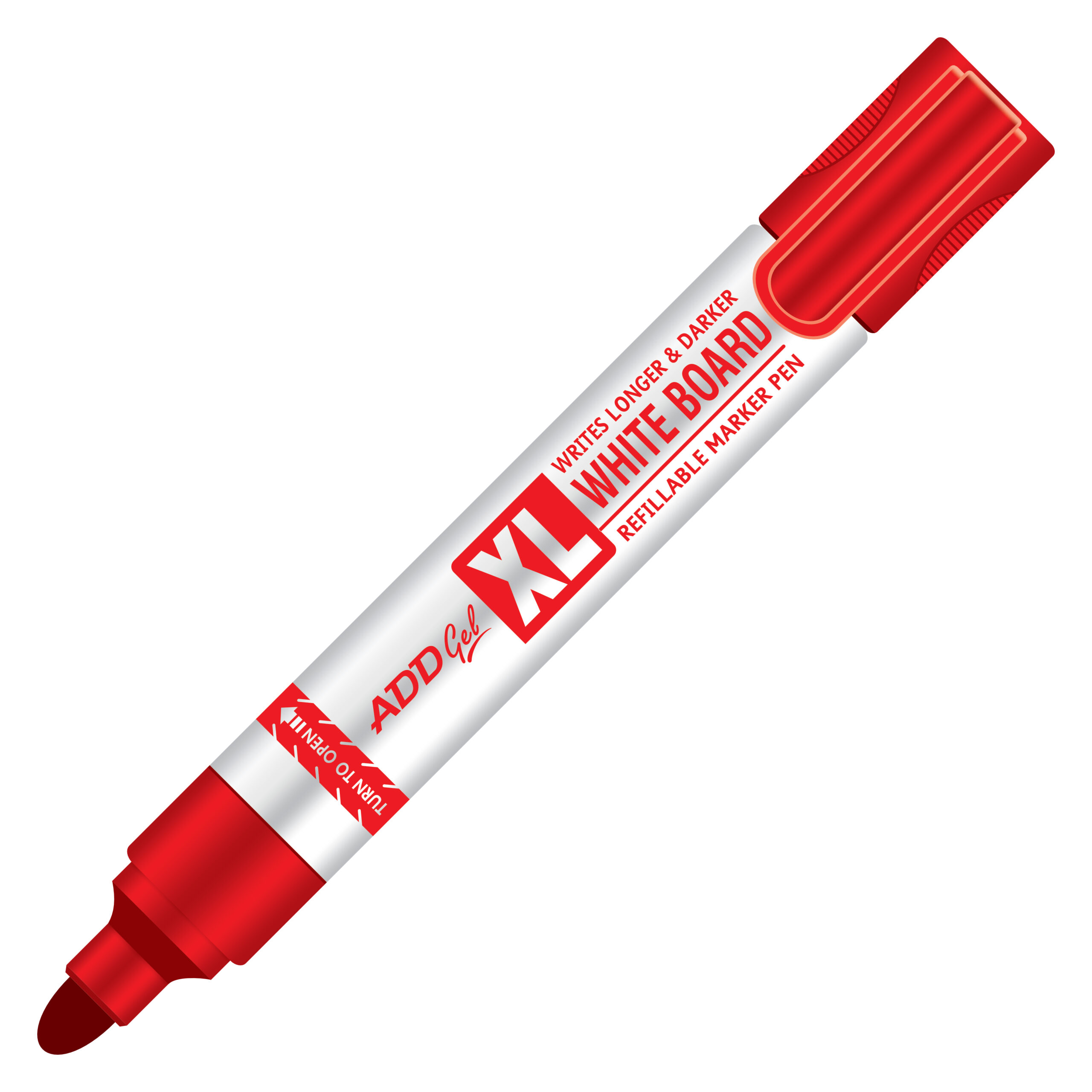 XL WhiteBoard Refillable Marker Pen Pack of 10 Markers Addgel